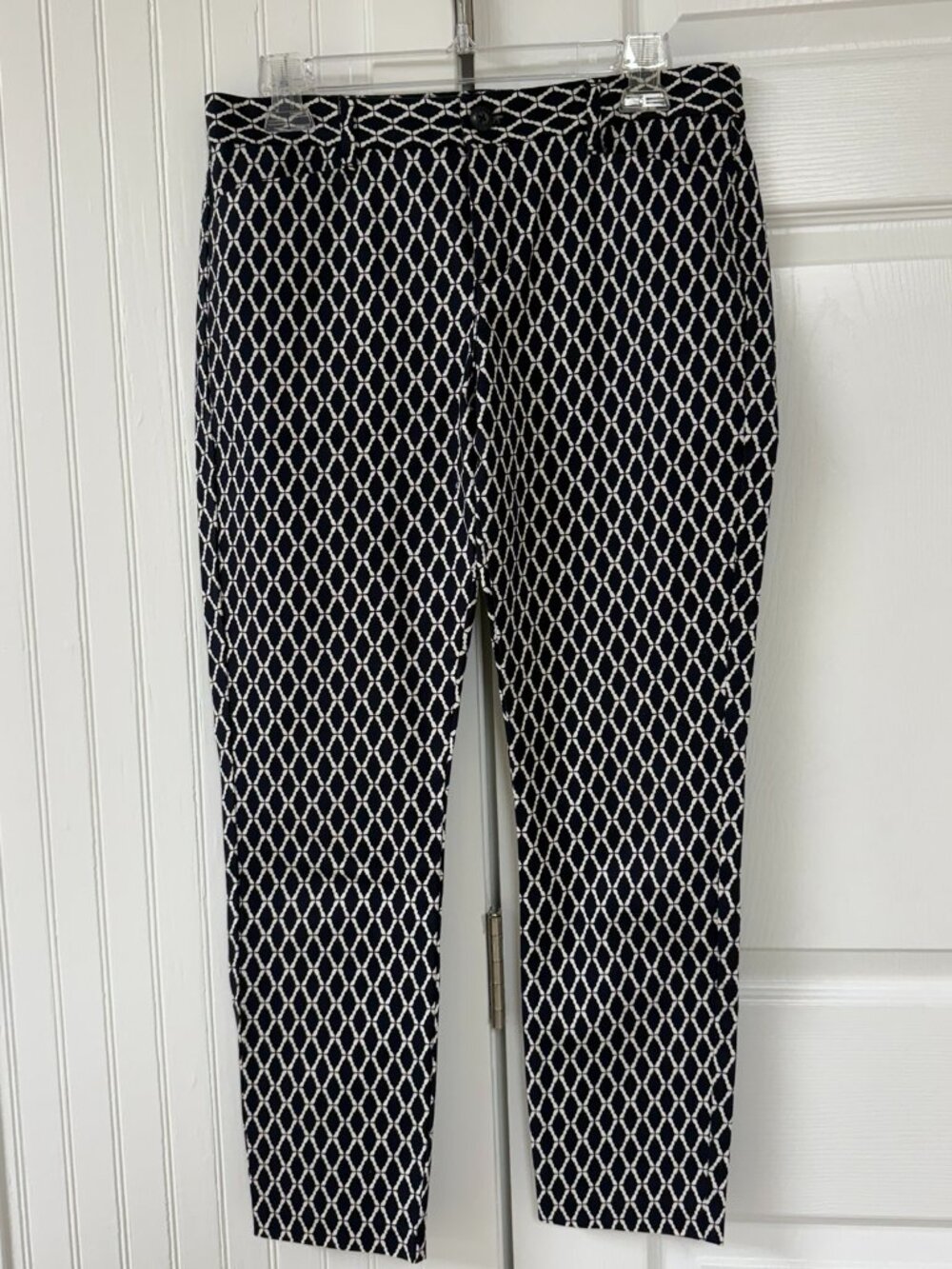 GAP Slim City Diamond Pattern Pants - Size 4